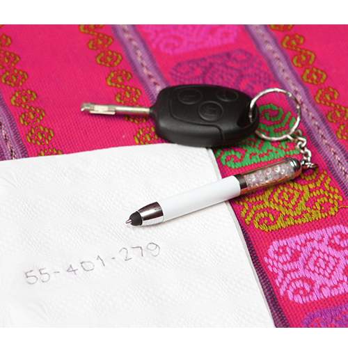 Bolígrafo Mini con llavero